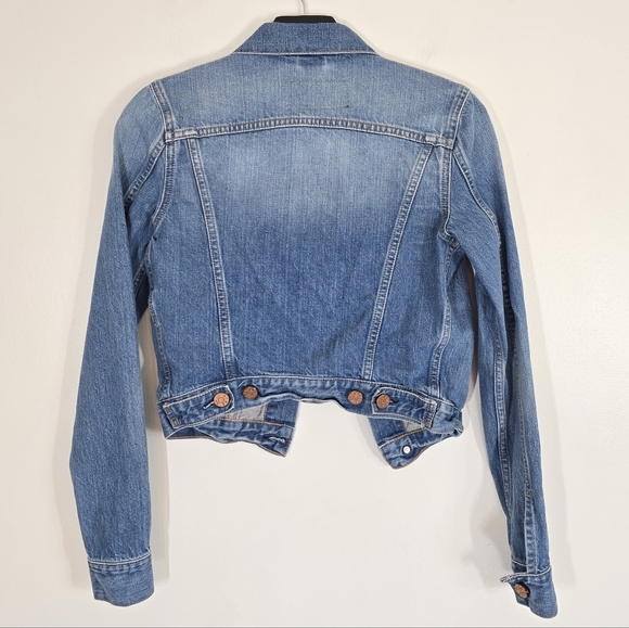 Acne Milk Faded Denim Jean Jacket XS - Picture 2 of 7